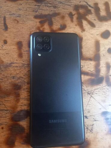 telfin: Samsung Galaxy A12, 128 GB, rəng - Qara, Düyməli, Sensor, Barmaq izi