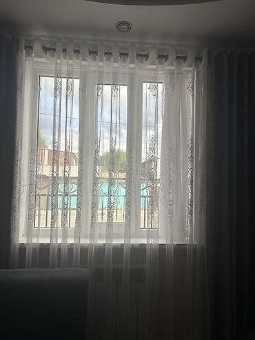 новый тошок: Тюль на люверсах для окна - Полупрозрачный белый тюль с изящным — 2