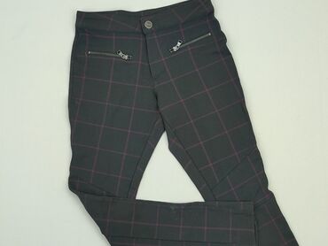 czarne t shirty oversize z nadrukiem: Material trousers, Esmara, S (EU 36), condition - Good