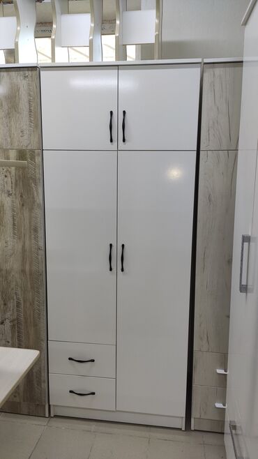 Шкафы для одежды: Шкафы новые Шифонер новый из российкого ламината Ширина 80см Высота 2м — 9