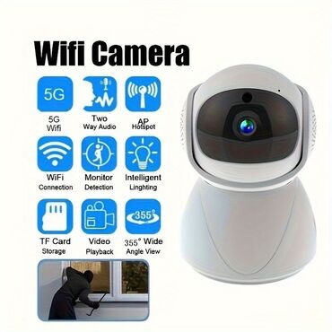 Videomüşahidə: Kamera wifi 360° smart kamera 2mp full hd original wifi smart ptz