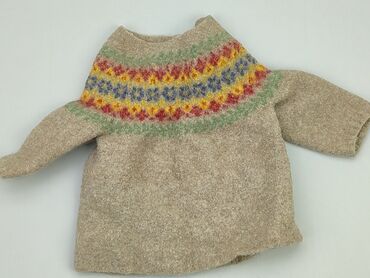 sweterek ponczo: Sweter, 0-3 m, stan - Dobry