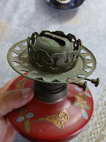 ролики баку: Qədimi şüşə lampa 70-80 illər. Başlığı latundan. Ölçüsü 50 santimetr — 2