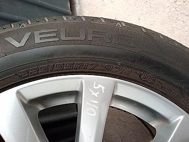 диски mazda: Шины 225 / 55 / R 17, Лето, Б/у, Комплект, Легковые, Япония, Dunlop — 3