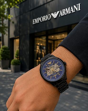 ag saat: Yeni, Qol saatı, Emporio Armani, rəng - Qara — 2