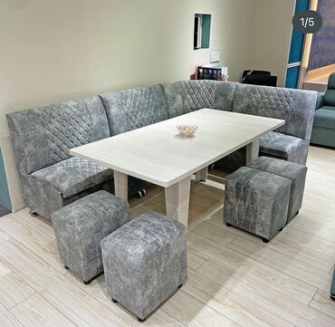мебель угол: Комплект стол и стулья Кухонный, Б/у