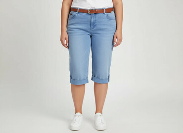 spodenki krótkie rybaczki: Fashion Jeans, Szorty damskie, rozmiar 3XL