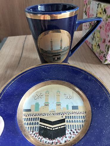 cay: Çay dəsti, rəng - Göy, Keramika — 3