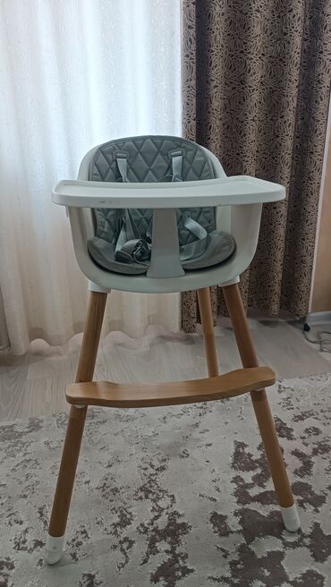 детские двухъярусные кровати фото цена: Стульчик для кормления - Современный дизайн: белое сиденье с серой