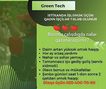 baxıcı vakansiya: 📢 İş Elanı – Bitki Baxıcısı (Xanımlar üçün) Kənd təsərrüfatı sahəsinə — 1
