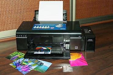 термосублимационный принтер: Фотопринтер Epson L805 с оригинальной СНПЧ - Шесть цветов чернил — 1