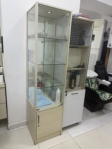 Salon, tibbi mebel: Gözəllik salonu avadanlıqları dəsti dırnaq masası 5 ədəd saç masası — 4