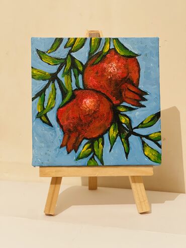 Mücrülər: Narlar
Mini kətan, molbertlə
10x10sm