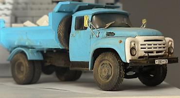 кыш: Зил-130 ММЗ-4505 самосвал масштабная модель 1:43 от модимио. Запылен с — 4
