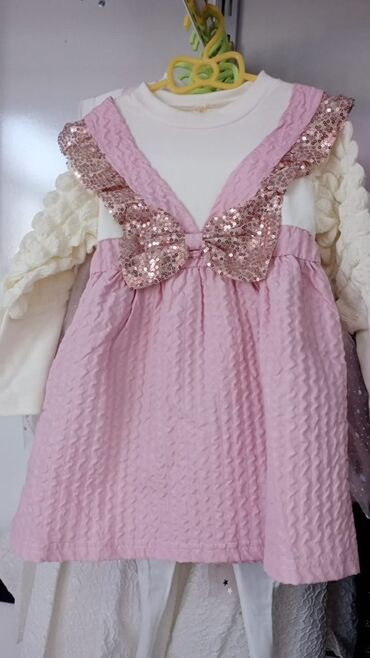 Платья: Детское платье, цвет - Розовый — 1