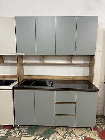 Кухонные гарнитуры: Кухонный гарнитур современного дизайна - Прямые кухонные модули с — 1