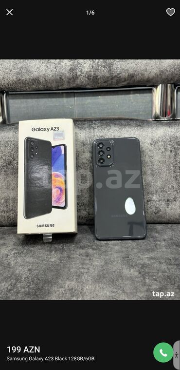 elci telefonlar: Samsung Galaxy A23, 64 GB, rəng - Qara, İki sim kartlı