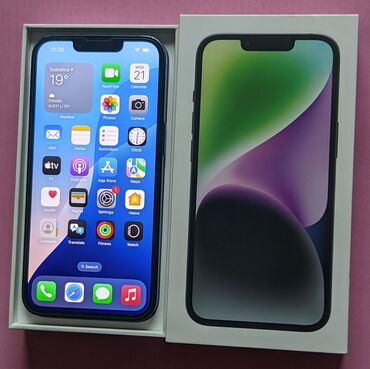 telefoni za decu od 10 godina: Apple iPhone iPhone 14, 128 GB, Black Titanium, Face ID