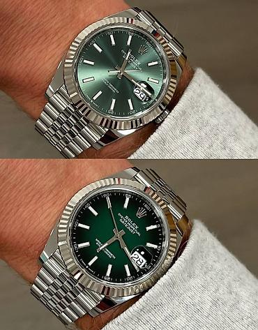 kreditle saat: Yeni, Qol saatı, Rolex, rəng - Yaşıl — 1