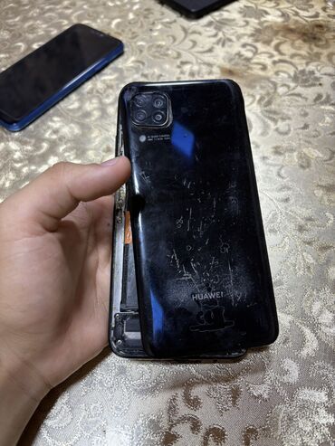 сотовый телефон fly: Huawei P40 lite, 128 GB, rəng - Qara, Düyməli, Barmaq izi, Face ID