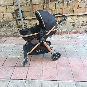 Araba-beşiklər: Uşaq arabası – Belecoo brendi - Rəng: qara, qızılı/bronza çərçivə - — 3