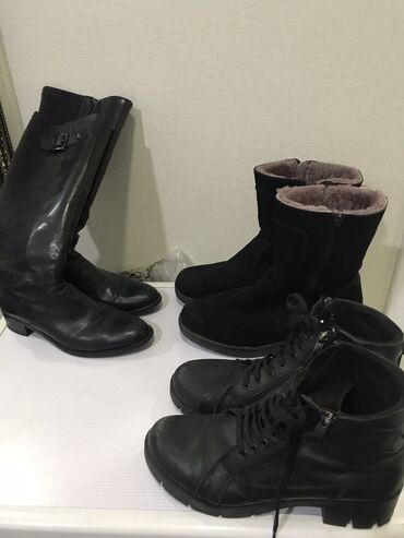 кожанные красовки: Женские обуви, сапожки 40 размеры, кожаные, 39 р замшевый натуральный