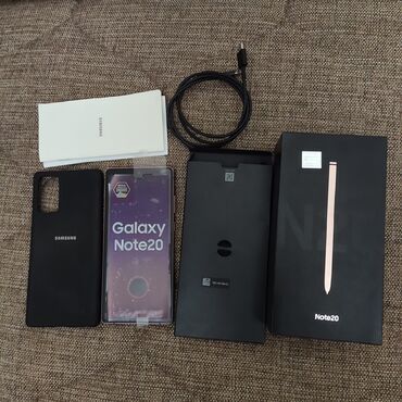 Samsung Galaxy Note 20, 256 GB, rəng - Qızılı, Zəmanət, Sensor, Barmaq izi
