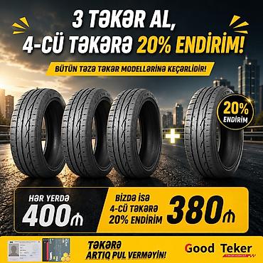 formula teker satisi: Good Teker – yeni təkərlər üçün xüsusi kampaniya! - 3 təkər al, 4‑cü — 1