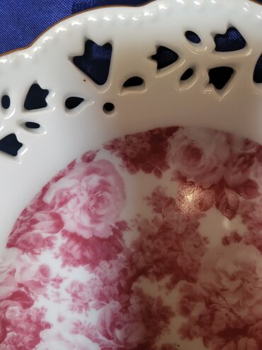 Ostalo posuđe: Tanjir nov, za posluzenje,ukras,porcelanski iz 70ih. Perfektan — 5