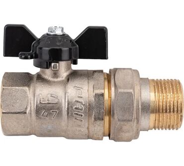 şfer: Misin qapaqlı kran – “kəpənək” tipli qolu olan, bir tərəfi daxili