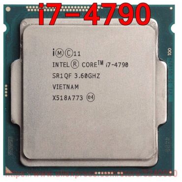 core i7: Prosessor Intel Core i7 4790, 3-4 GHz, 4 nüvə, İşlənmiş