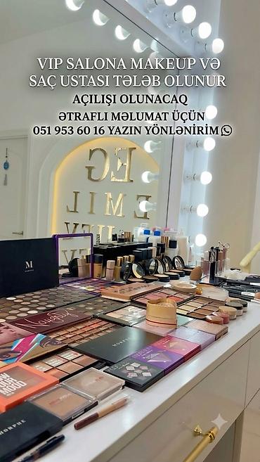 face art vakansiya: Vizajist tələb olunur, Faiz, Materialların təqdim olunması — 1