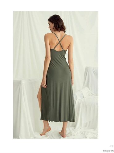 Ночные сорочки: Ночная сорочка, Бамбук, Длинная модель, 2XL, XS, S — 5