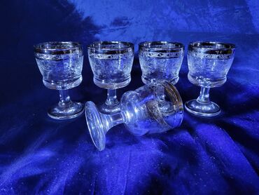 Čaše: Casice za zestoko pice,rucni rad murano medici iz 60ih. Casice — 6