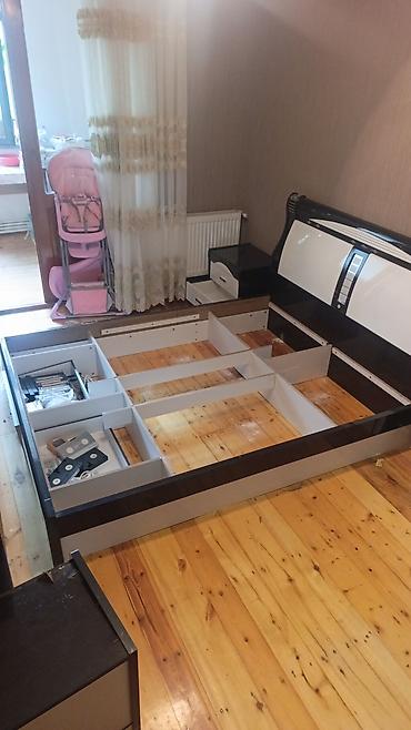 islenmis yataq mebel: İkinəfərlik çarpayı, Tumba, İşlənmiş — 2