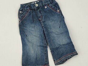 stradivarius bluzy wyprzedaż: Denim pants, 9-12 months, condition - Very good