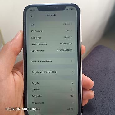 купить ноутбук в баку бу: IPhone 11, 64 ГБ, Белый, Отпечаток пальца, Face ID — 4