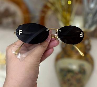 Аксессуары: Солнцезащитные очки Fendi - Форма линз: овальные, безободковые — 2