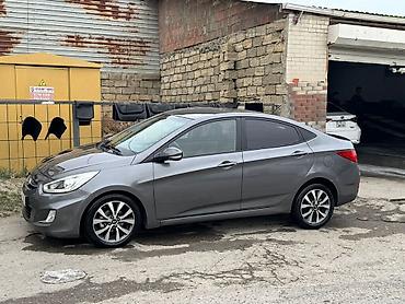 aksent: Hyundai Accent sedan - Kuzov: 4 qapılı sedan, boz rəng - Mühərrik — 2