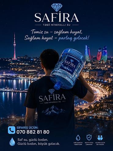 19 litr: 💧 Safira Su 19 LT içməli su – 3.50 qəpik ✅ Təmiz və keyfiyyətli — 5