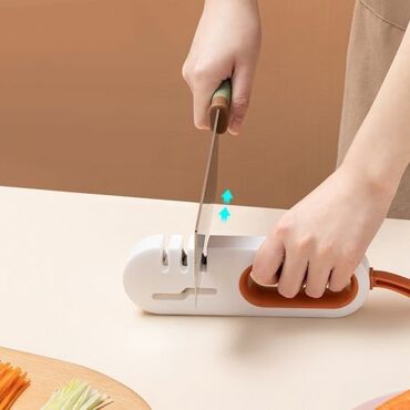 скрытые ручки для кухонной мебели: Точилка для ножей (ножеточка) трёхступенчатая Moore Sharpener