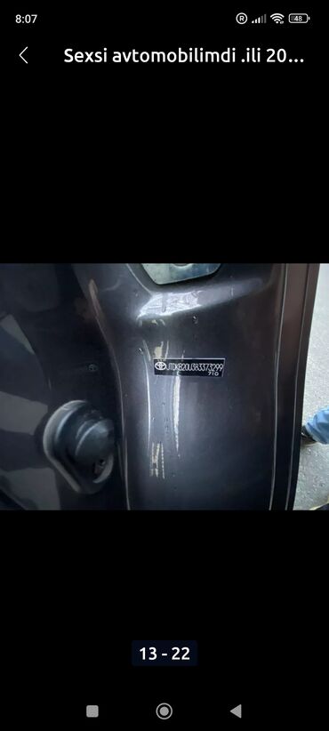 Toyota: Toyota Prius (2-ci nəsil) hibrid hetçbek - Gümüş-boz rəng (dark — 11