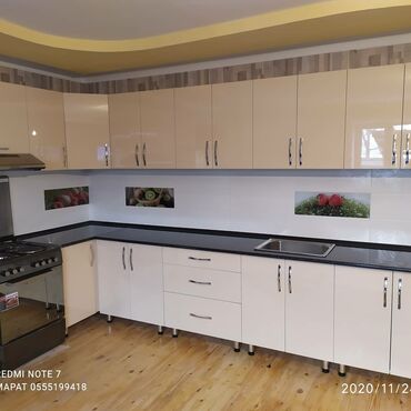 Кухонные гарнитуры: Кухонный гарнитур, Новый, цвет - Белый, МДФ, Бесплатная доставка — 8