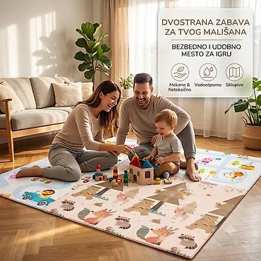 jednodelne pidzame za decu: Dvostrana sklopiva podloga za igru za decu - Materijal: mekani — 5