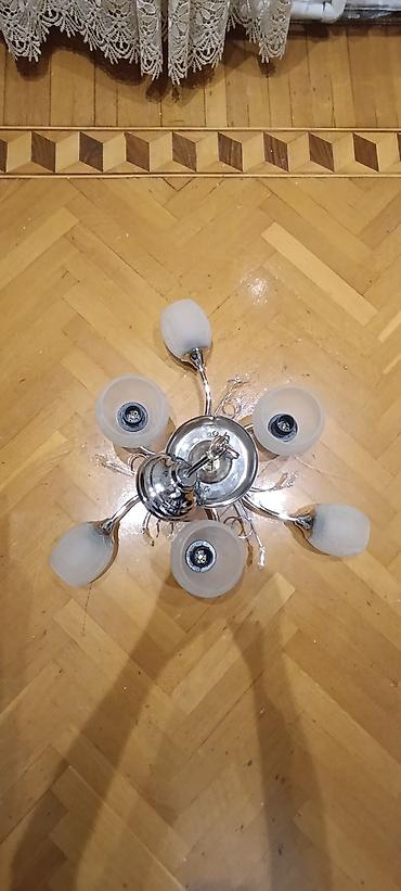 İşıqlandırma: Çılçıraq, 5 lampa, Metal — 2