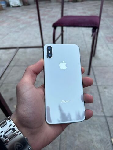 IPhone X, 64 ГБ, Белый, Гарантия, Беспроводная зарядка, Face ID