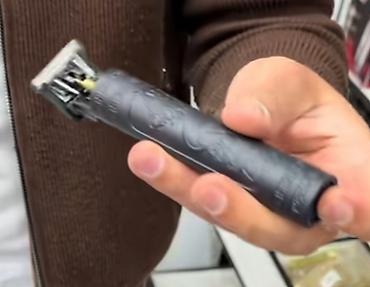 завивка волос: Professional saç konturu və bığ/saxqal üçün elektrikli trimmer - — 3