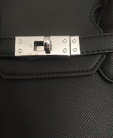 Torbe: Veoma lepa Birkinka Crna damska torba – klasičan tote/Birkin stil - — 2