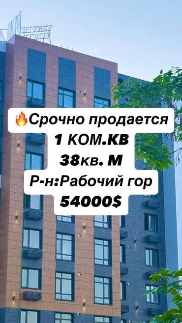 снять жилье в кыргызстане: 1 комната, 38 м², Элитка, 3 этаж, Евроремонт