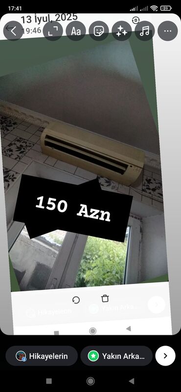 экран на кондиционер: Kondisioner Aircool, 40-45 kv. m, Kredit yoxdur
